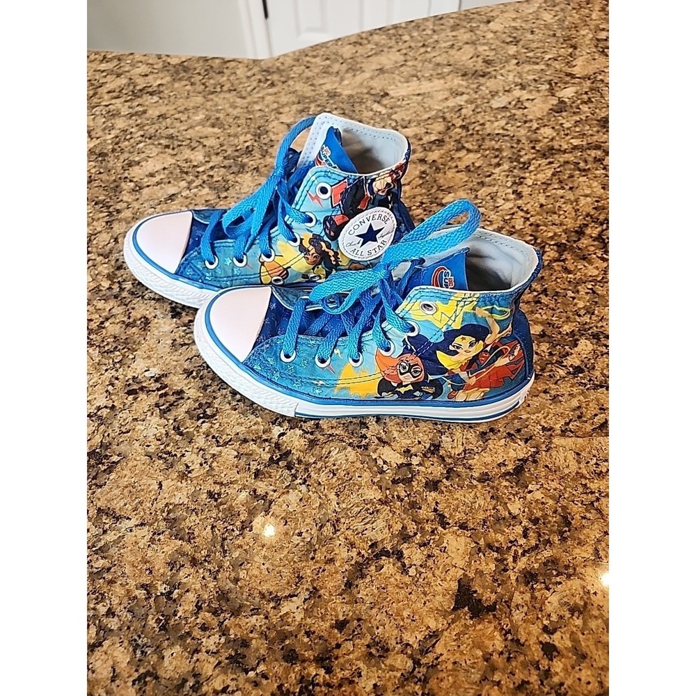 DC Super Hero Girls Converse All Star Hi Top Sneakers‎ Child 13